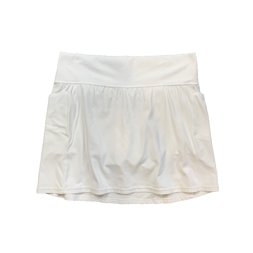 Athleta Skort Womens XL Extra Large White Salutation Stash Pocket Tennis Golf